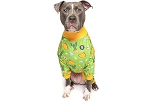 PITTIE CLOTHING CO. Pittie Clothing Pit Bull Pajamas for Dog, Full Coverage Onesie for Pitbull Pajamas for Dogs Doggie Pjs Dog Pitbull Outfit Dog Pajamas Clothes Medium Large XL XXL Breed