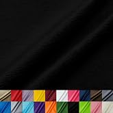 Ice Fabrics Solid Minky Fabric by The Yard - Soft, Smooth and Luxury 58/60" Extra Wide Black Minky Fabric for Blankets, Apparel, Baby Accessories, Throws, Pillows &amp; More - Black - 1 Yard