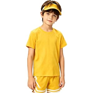 TrendsKidz Boys Short Sleeve T-Shirts Kids Summer Crewneck Tops Teen Shirts Tween Shirt Boy Basic Tee for 5-14 Years