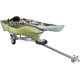 Malone MPG461B2 MicroSport 2 Kayak Trailer with 2 Bunk Kayak Carriers &amp; Spare Tire | 20' / 800 lbs Capacity | Fully Submersible | Marine Grade Galvanized Steel