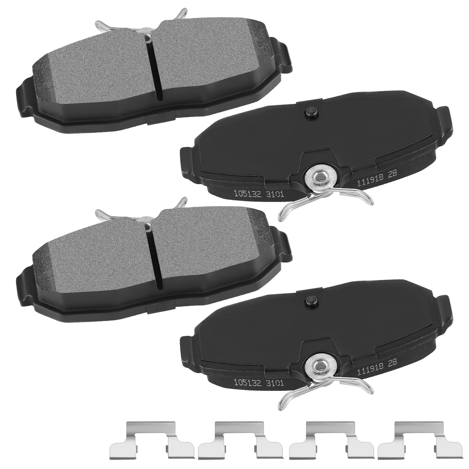 cciyu D1082 Rear Ceramic Brake Pads Kits 4pcs fit