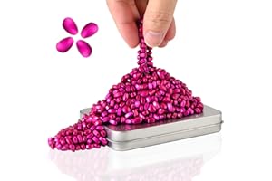 LCVUUK Magnetic Putty Rocks,Rose Red More Than 600 Weak Magnetic Smooth Ferrite Pebbles, Magnet Rock Desk Toys and Time-Killer for Adults