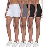 CHRLEISURE High Waisted Spandex Biker Shorts, Workout Booty Soft Yoga Shorts for Women