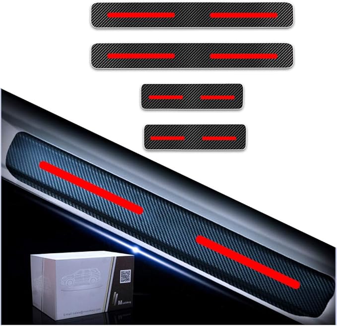 Auto Einstiegsleisten Schutzfolie Für Dacia Bigster 2025 - 4-tlg. Kohlefaser Design