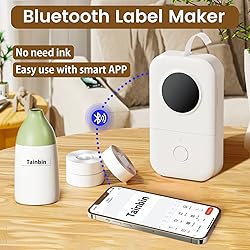 Phomemo D30 Label Maker with 3 Tapes, Bluetooth