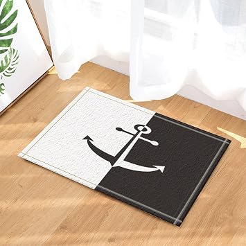 Gohebe Abstrakt Grafiken Decor Maritim Anker In Schwarz Und Weiss