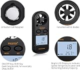 Proster Digital Anemometer Wind Speed Meter with Backlight Thermometer view 4