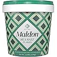 Maldon Salt, Sea Salt Flakes, 20 oz (570 g), Resealable Tub, Kosher, Natural, Handcrafted, Gourmet, Pyramid Crystals