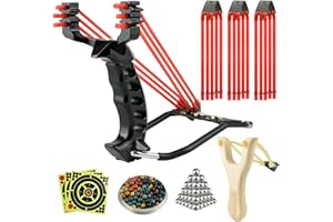 JTXCDFHMJ Slingshot,Wrist Sling Rocket Professional Hunting Sling Shot with Solid Wooden Slingshot,Outdoor, Hunting-for Kids/Children/Adult