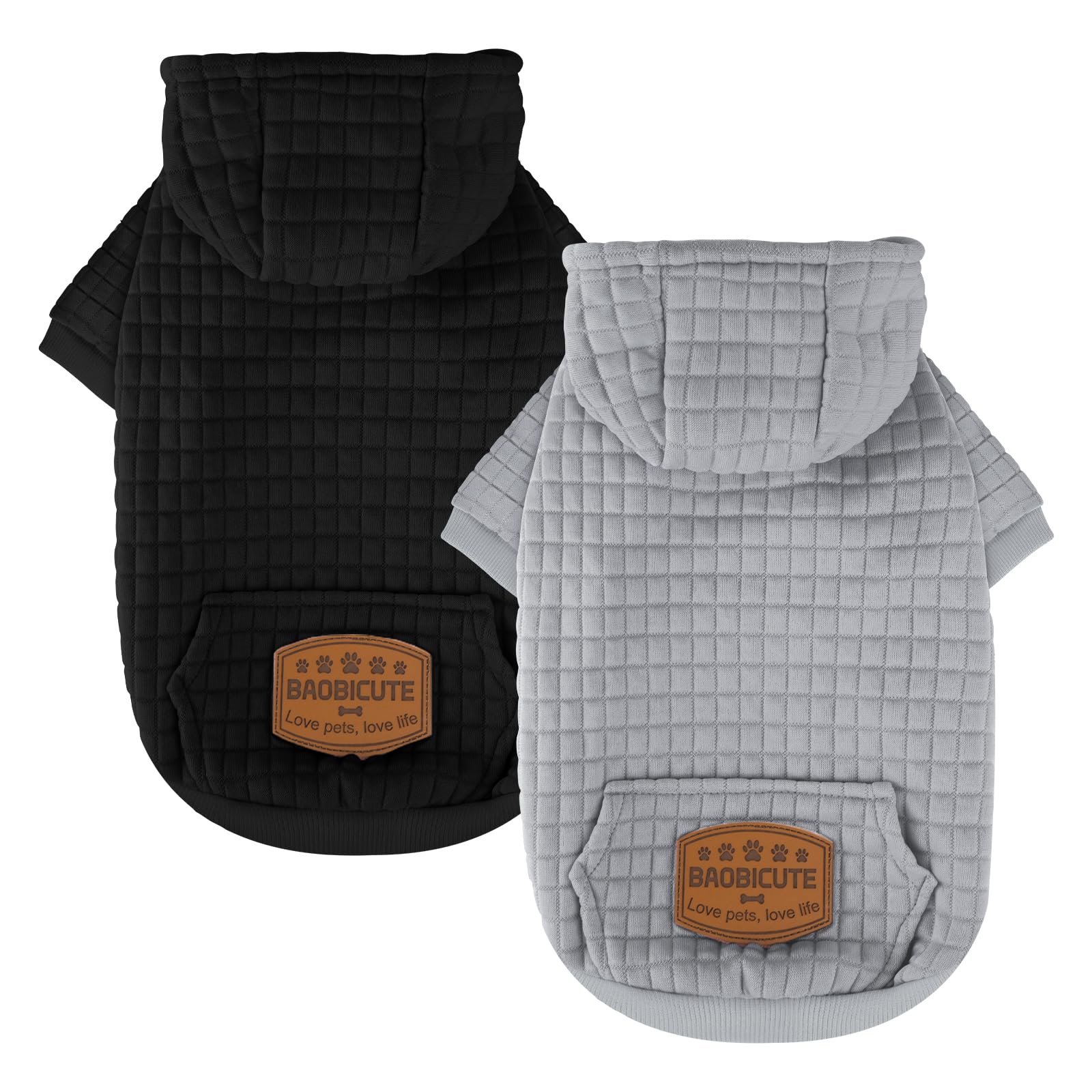 Photo 1 of ***ONLY ONE PCS****2 Pack Dog Hoodie Sweaters for Small Medium Dogs Warm Dog Clothes for Large Dogs Soft Waffle-Like Laminated Sweatshirt Bulldog