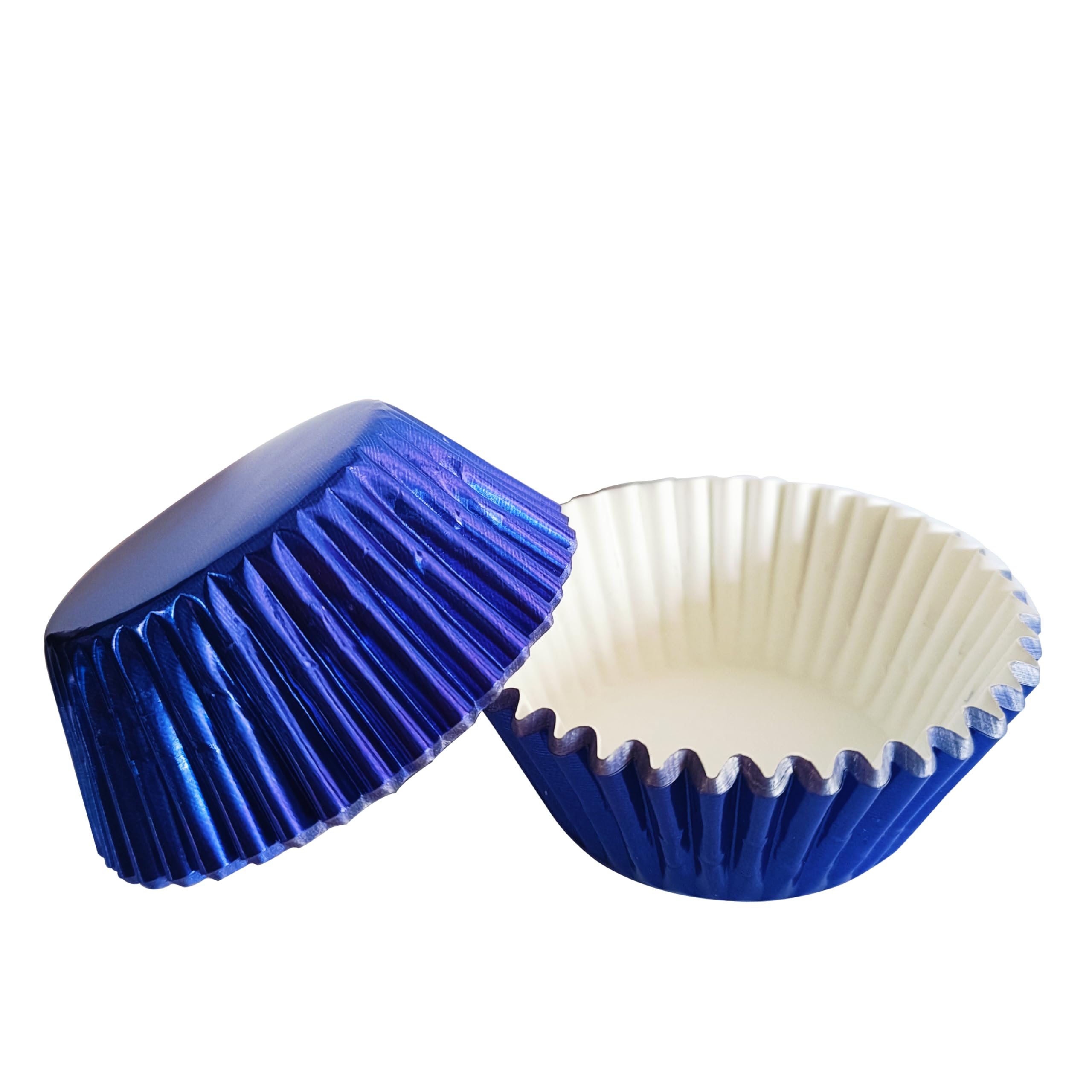 Photo 1 of MEETINGU Deep Blue Cupcake Liners, Paper Foil Cupcake Liners Muffin Baking Cups for Standard Baking Cupcakes