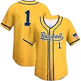 PNORATM Baseball Jersey for Men Stitched Baseball Shirts Number Letter Printed Sports Uniform Men's Clothing Gift