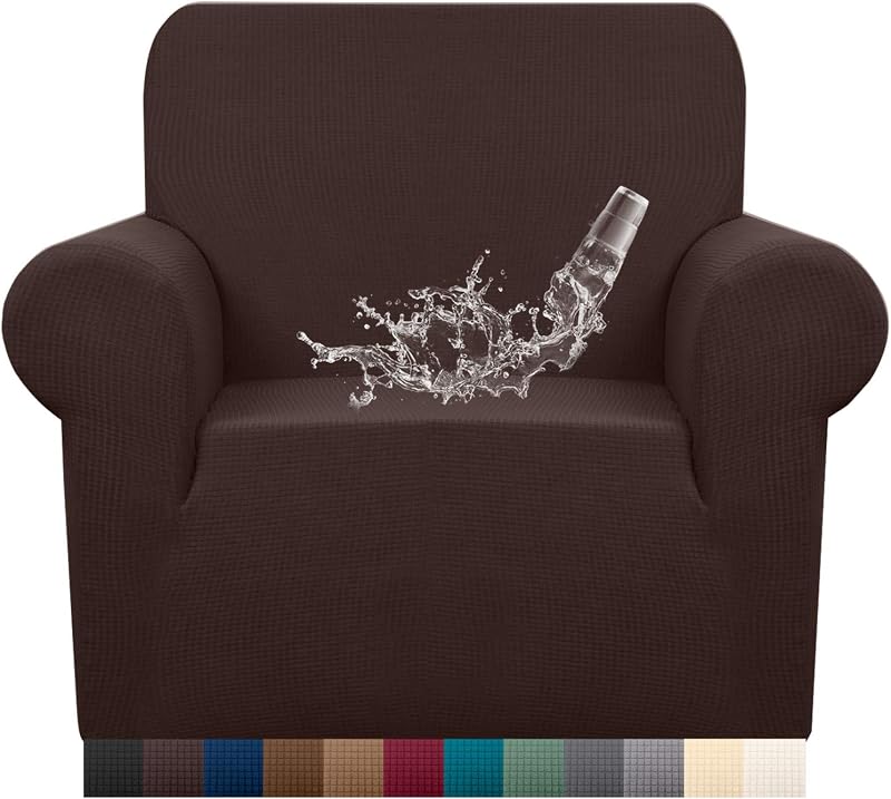 Granbest Premium Water-Repellent 1 Seater Armchair Slipcover Chocolate