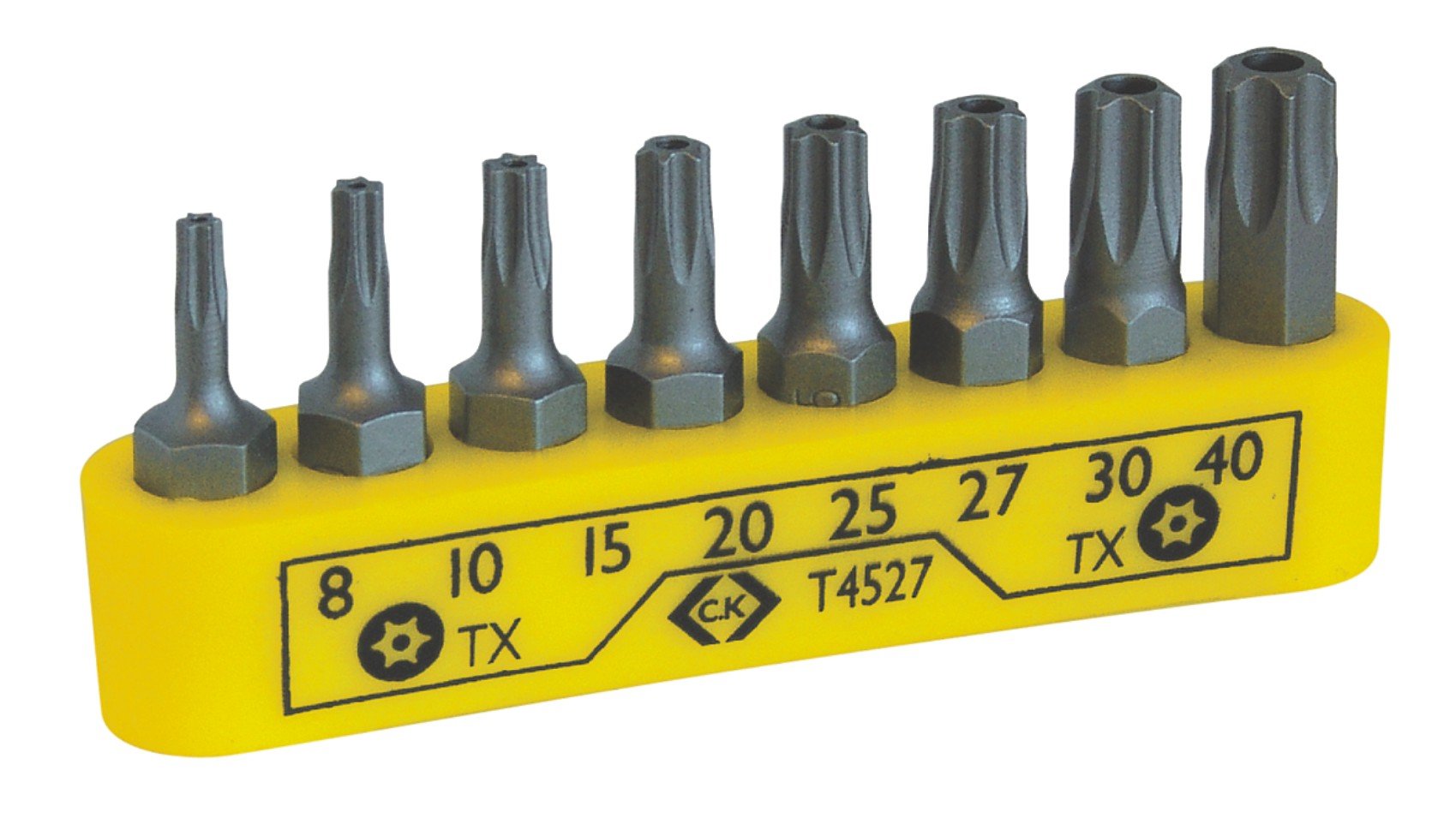 C.K T4527 TX Tamperproof Screwdriver Bit Clip Set