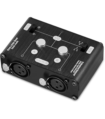 3-weg stereo XLR gebalanceerde audio omschakelbox passieve