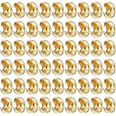 Shimmeroo 100Pcs Crimp Covers for Jewelry Making,4mm Crimp Bead Covers - Half Round Open,Jewelry Bead Crimps Crimping Beads for DIY Craft Making