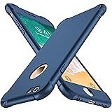 ORETECH Designed for iPhone 6S Plus Case, iPhone 6 Plus Case with [2 x Tempered Glass Screen Protector] 360° Full Body Hard P