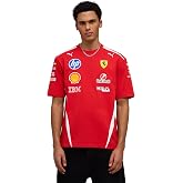 PUMA Scuderia Ferrari F1 2026 Men's Team Drivers Tshirt | Regular fit, All the latest team and partner logos, Officially licensed