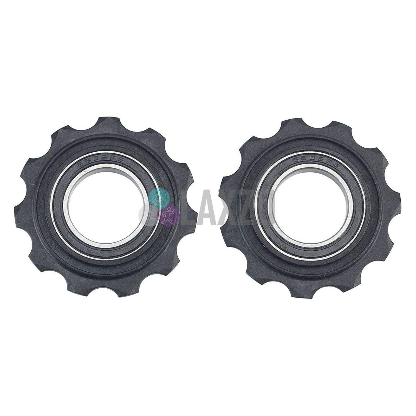 BBB Cycling, 11-T RollerBoys Jockey Wheels, 9- 10- and 11-Speed SRAM Compatible, For Urban and Road Bikes, Internal Lubricant System, Bushings Included BDP-05