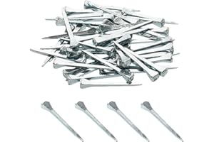 Pocoxll 50 Pcs E3 Horseshoe Nails, Low-Carbon Steel Horseshoe Nails for Horse Training Equestrian Sports（45mm）