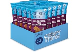 Crispy Minis All Dressed Flavour Brown Rice Chips, Multi-Pack, 100 g (Pack of 12)
