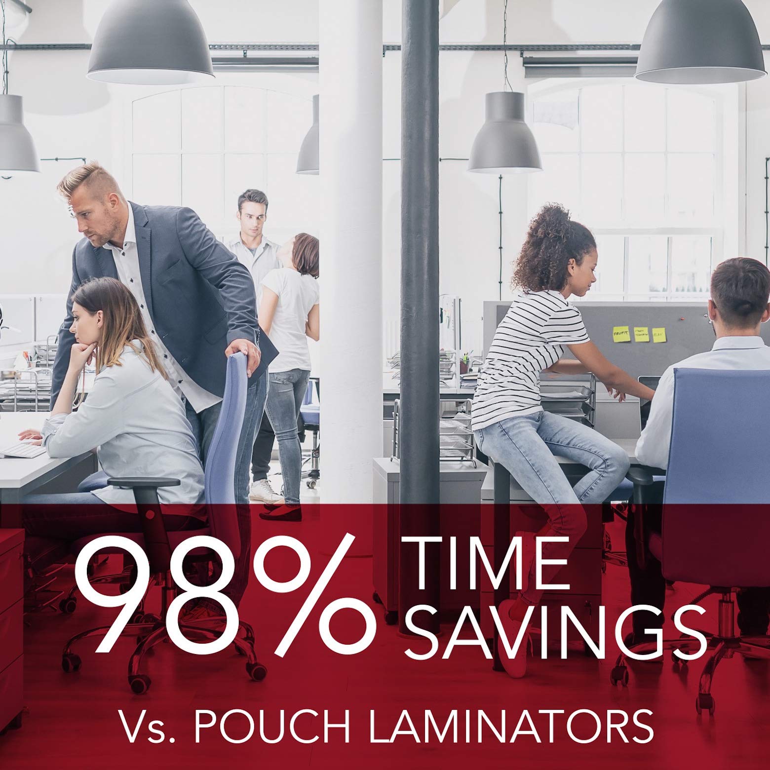 GBC Foton 30 Automated Pouch-Free Laminator, 9.6