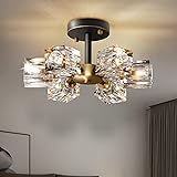 OKES Semi Flush Mount Ceiling Light,13inch Modern
