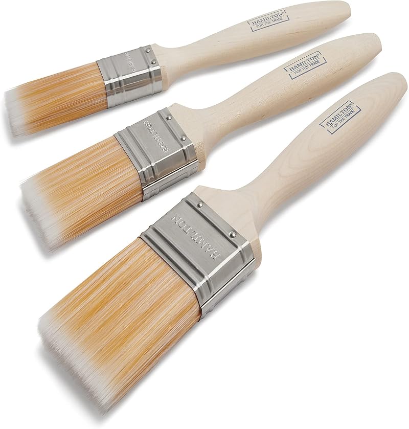 Hamilton For The Trade Fine Tip Brushes 3 Pack 1in 1.5in 2in
