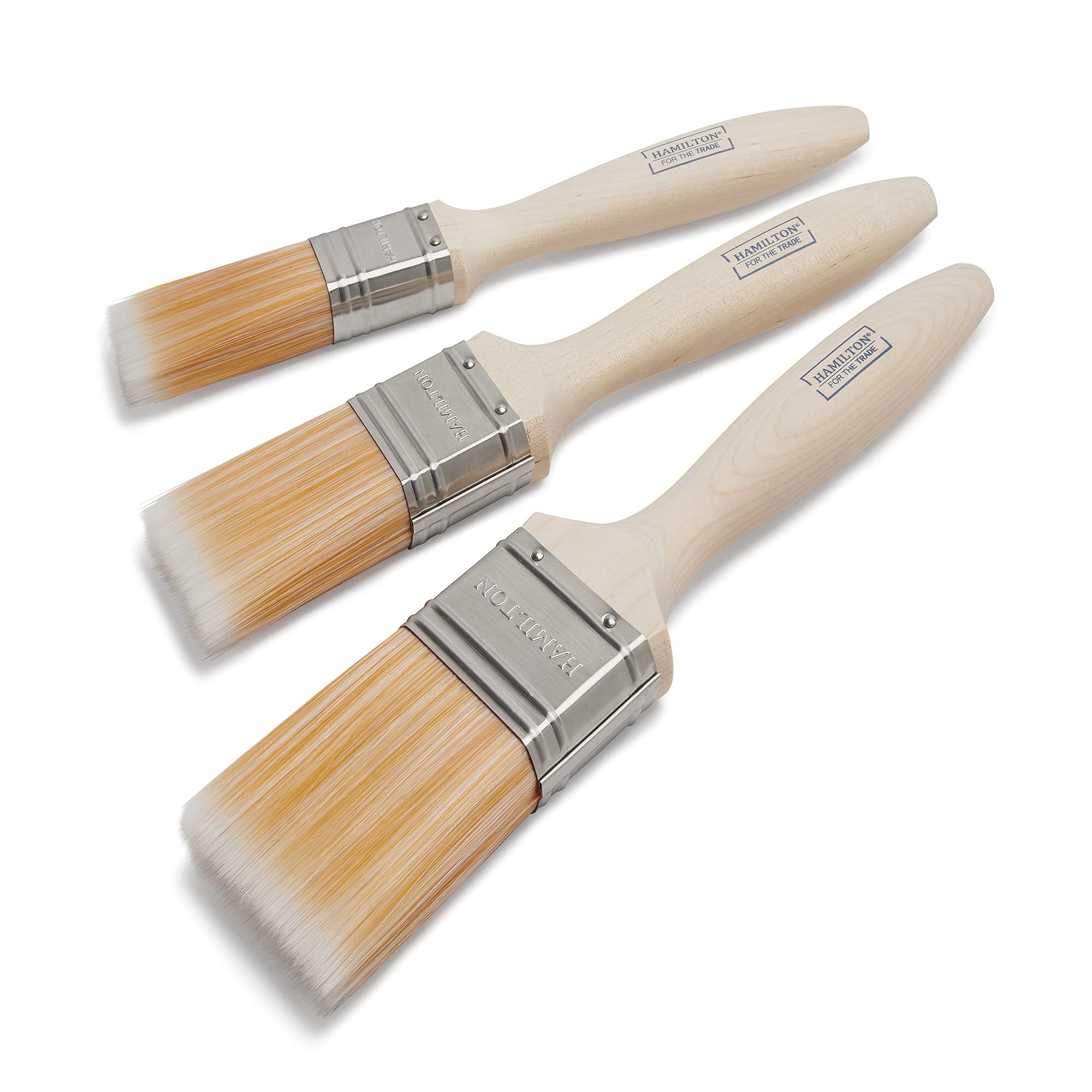Hamilton For The Trade Fine Tip Brushes | 3 Brush Pack | 1", 1.5", 2"