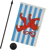 AZ FLAG Luxembourg Table Flag 5x8 in Red Lions Coat of Arms 21x14 cm view 3
