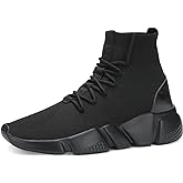 Santiro High Top Slip On Sneakers for Men Walking Tennis Shoes Lightweight Work Casual Gym Athletic Shoes