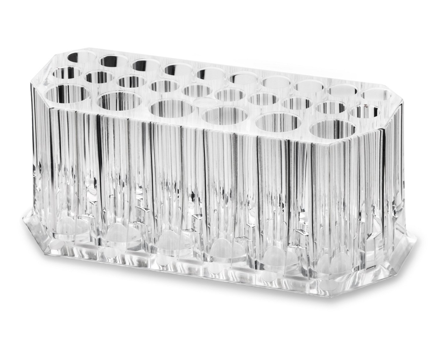 byAlegory Acrylic Eye Liner / Lip Liner Organizer & Beauty Makeup Holder | 26 Space Makeup Pencil Organization Container Storage - Clear