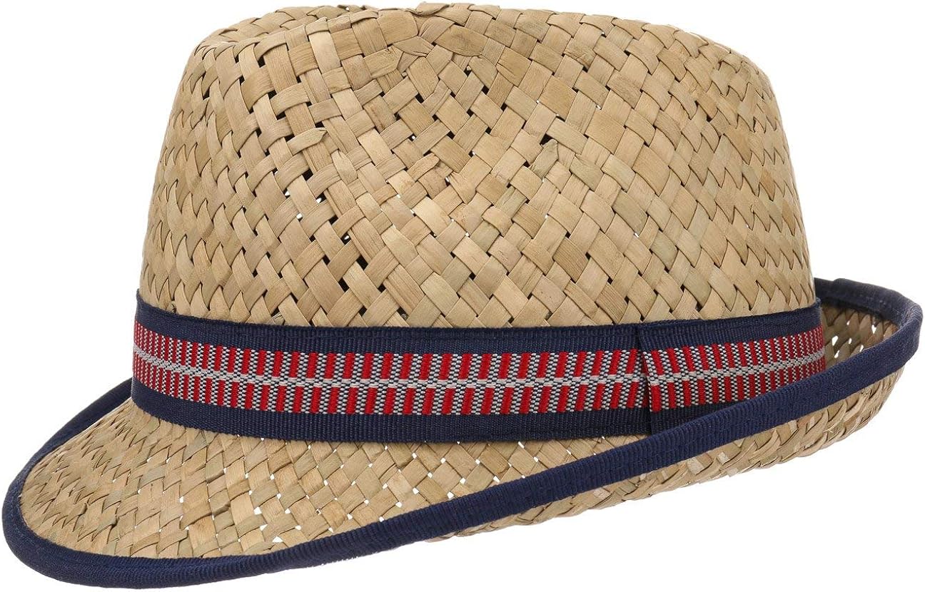 Lipodo Strohtrilby Made In Italy - Sommerhut Aus 100% Papierstroh Für Damen/Herren/Kinder