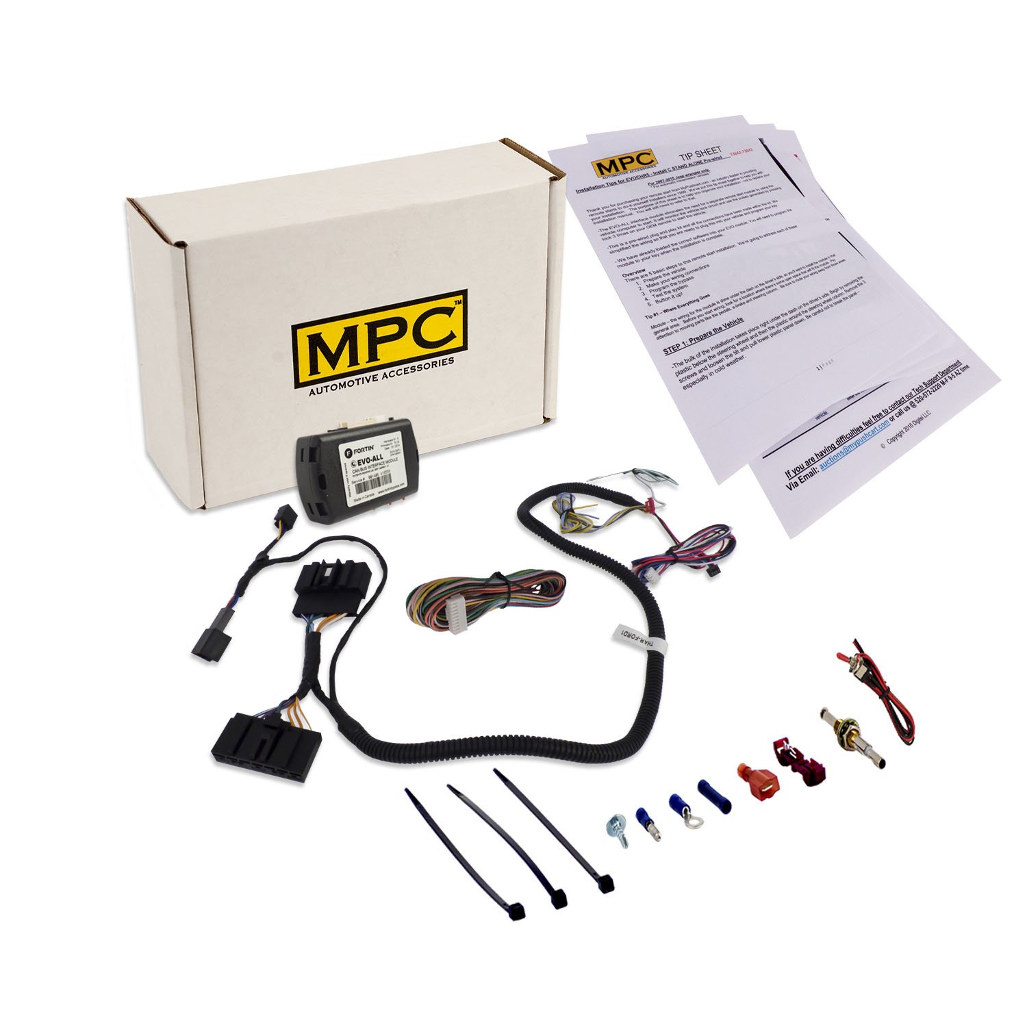 Amazon.com: MPC 2380 Factory Fob Activated Remote Start Kit for Select Ford  & Lincoln Vehicles [2011-2016]. Includes a T-Harness To Simplify  Installation.