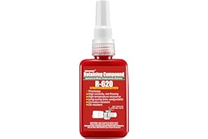 ESKONKE Retaining Compound Green 620 Sleeve Retainer High Strength Cylindrical Metal Components Assemblies Locking and Sealing Anaerobic Glue Prevent Loosening Abrasion 1.69 Oz/50 ml (620)