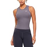 FIRM ABS Women's Active wear Tank Tops, Ribbed Breathable, Moisture-Wicking Workout Tank for Running, Yoga, Climbing, Casual
