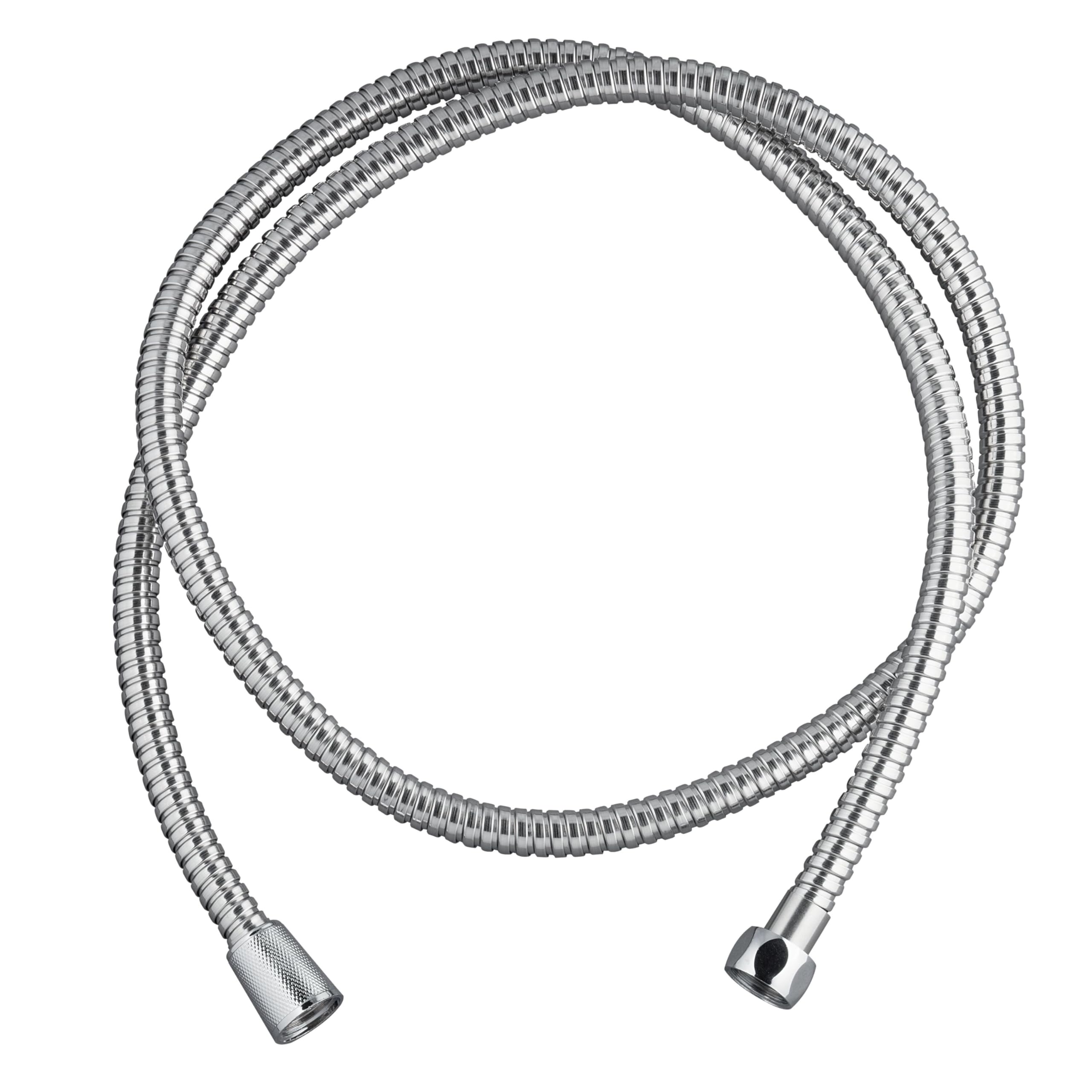 Wirquin 60720935 Matt Metal Shower Hose, Silver, 60720935