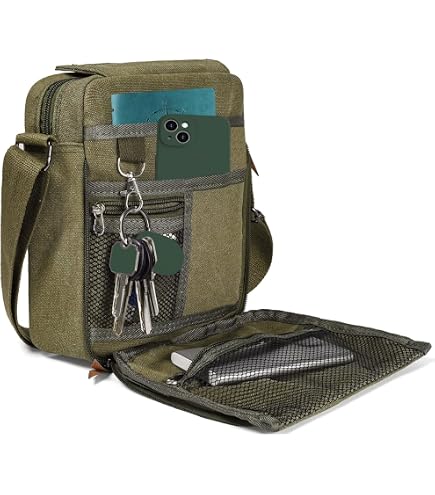 dealcase Small Messenger Bag Casual Shoulder Bag Travel Organizer