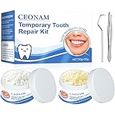 3.5oz Tooth Repair Kit Dental Beads Temporary Fake Teeth Replacement Filler | Pack of 2, White &amp; Ivory Thermal Moldable Tooth Beads, 1.75 oz, with 3 Tweezers Tools for Restoration of Missing Broken Teeth