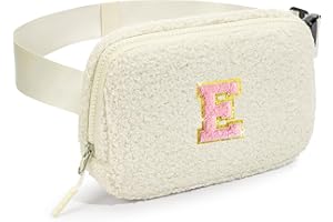 cotmcor Birthday Gifts for 4 5 6 7 8 9 10 11 12 13 Year Old Girls Initial Fanny Pack Crossbody Bag Belt Bag Purse, Gifts for Teen Girls Kids Pink,O