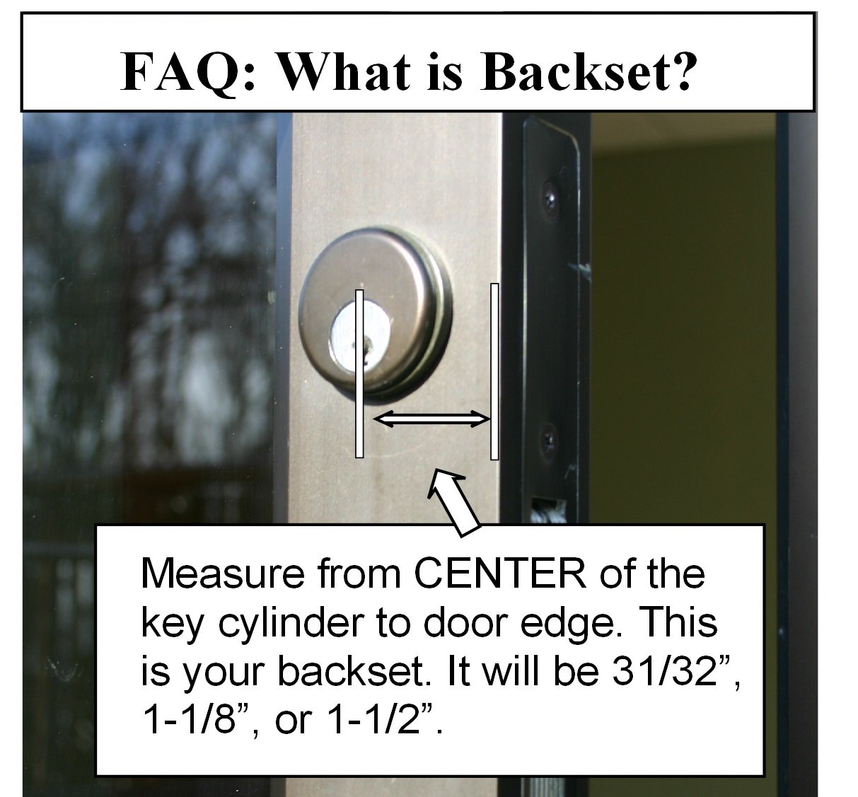 Adams Rite Cam CHOOSE BACKSET & HANDING Storefront Door Mortise