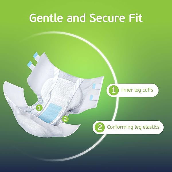 4-5XL ADULT DIAPERS FOR WOMEN AND MEN – 8 BARIATRIC DISPOSABLE BRIEFS WITH TABS AND STRETCHABLE SIDE PANELS – 100% BREATHABLE WITH MAXIMUM ABSORBENCY