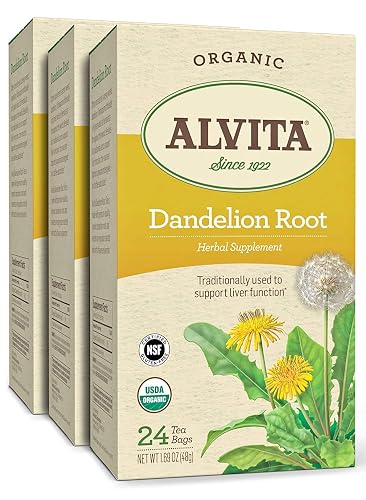 Alvita Organic Dandelion Root Herbal Tea - Made with Premium Quality ...
