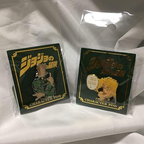 Amazon 花京院典明 ズァッ レロレロレロ ジョジョの奇妙な冒険 キャラクター ピンズ コレクション ジャンプショップ 2種セット アイドル 芸能人グッズ 通販