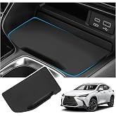 Hugeek Wireless Charging Anti-Slip Mat Compatible with Lexus 2022-2026 NX NX250/NX350/NX350h/NX450h+ Accessories Silicone Material Center Console Liner Protective Pad