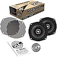 Hogtunes 352-XLF High Performance XL Series 5.25" Front Speakers with Grills (2 Pack), Fits 1998-2013 Harley-Davidson Motorcycles