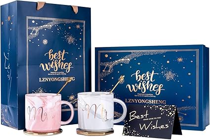 Amazon ペア マグカップ マグカップ 友達 結婚祝い 誕生 日 プレゼント 夫婦 結婚記念日 おしゃれ 大理石 エスプレッソカップ セラミック カップル マグカップ 300ml Bankoo 水筒 マグボトル 通販