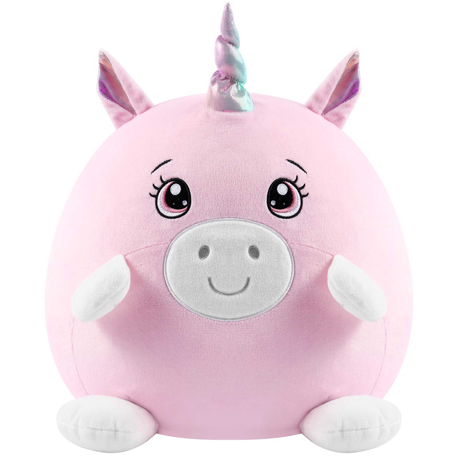 GAGAKU Unicorn Plush Pillow Cute Plushie Body Pillow Soft Kawaii Plush Toy Giant Stuffed Animal Pillow Plush Toys for Cuddling, Napping & Room Decor for Kid Girls & Boys Brithday - 12 Inch