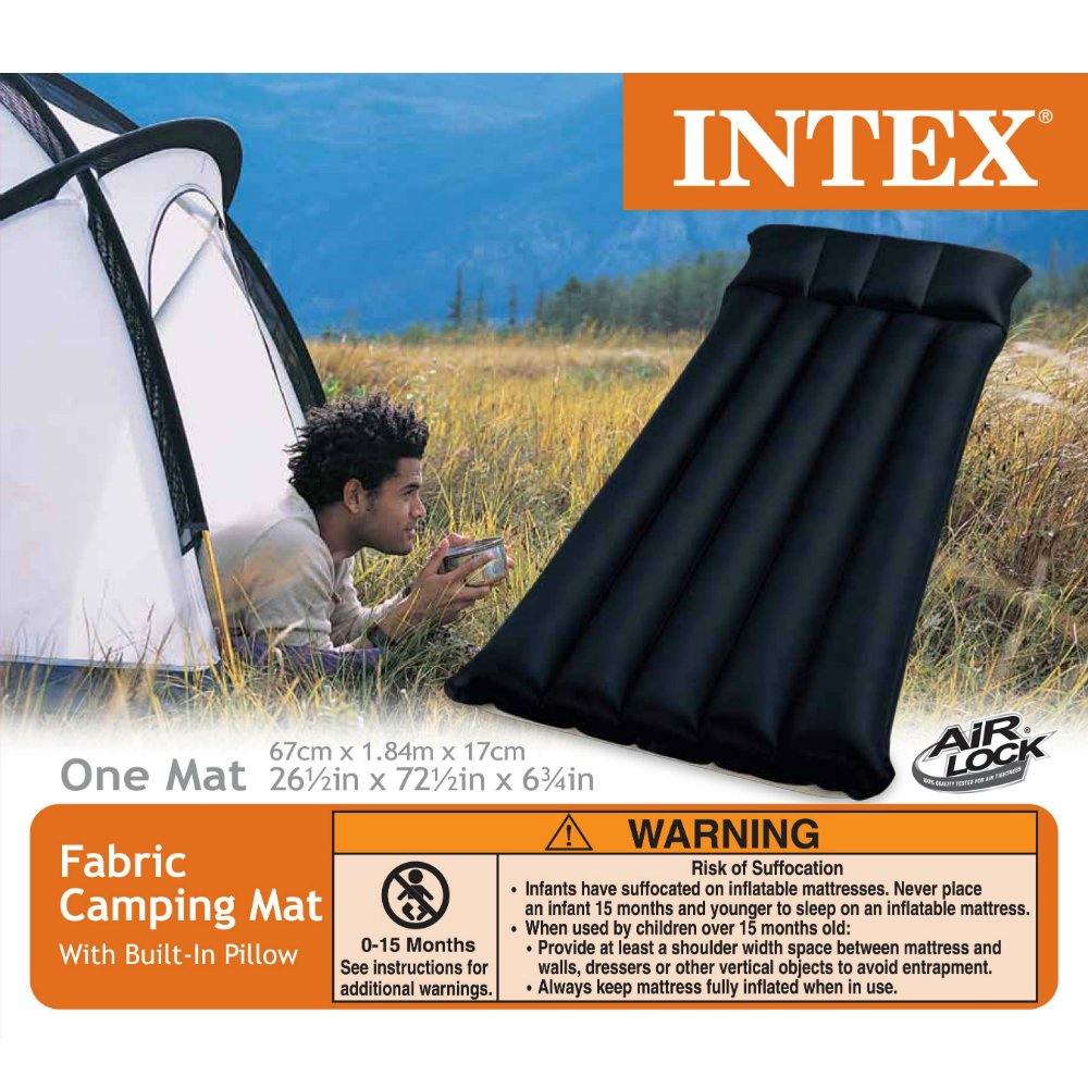 Intex Camping Matratze Uni Single - Colchón de Aire para ...