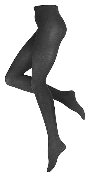 Vincent Creation Warme Damen Baumwoll Strumpfhose, Strickstrumpfhose Uni Farben